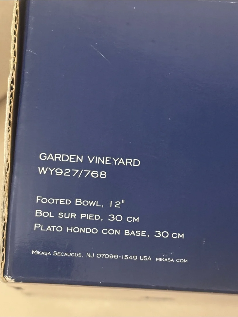 Vintage Mikasa Garden Vineyard Footed Bowl...NIB